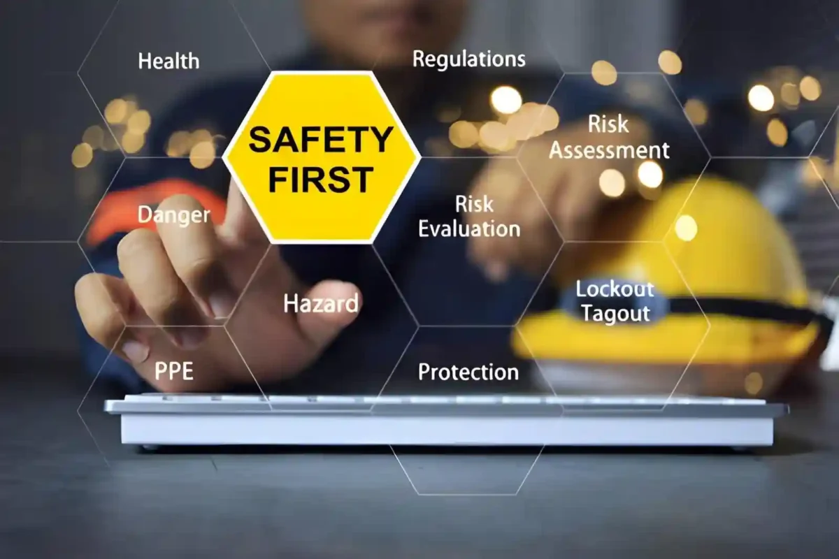 Employees in EPC commercial buildings supporting workplace safety awareness and compliance