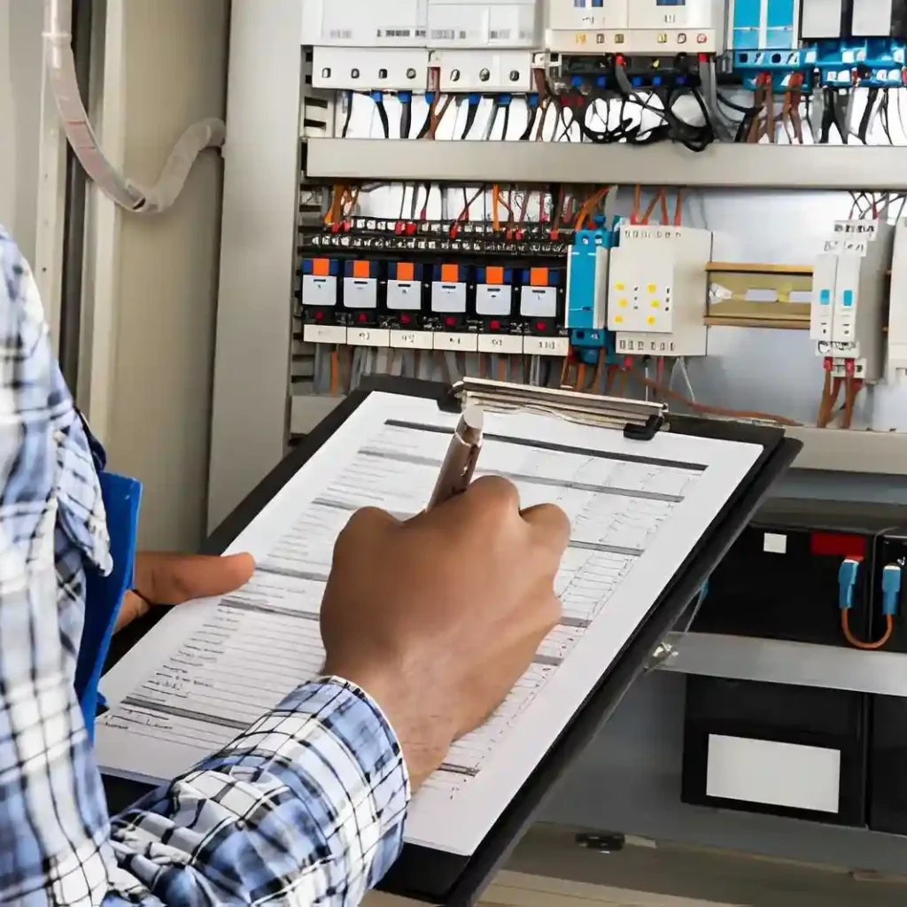 Electrical diagnostic inspection for insurance home safety check