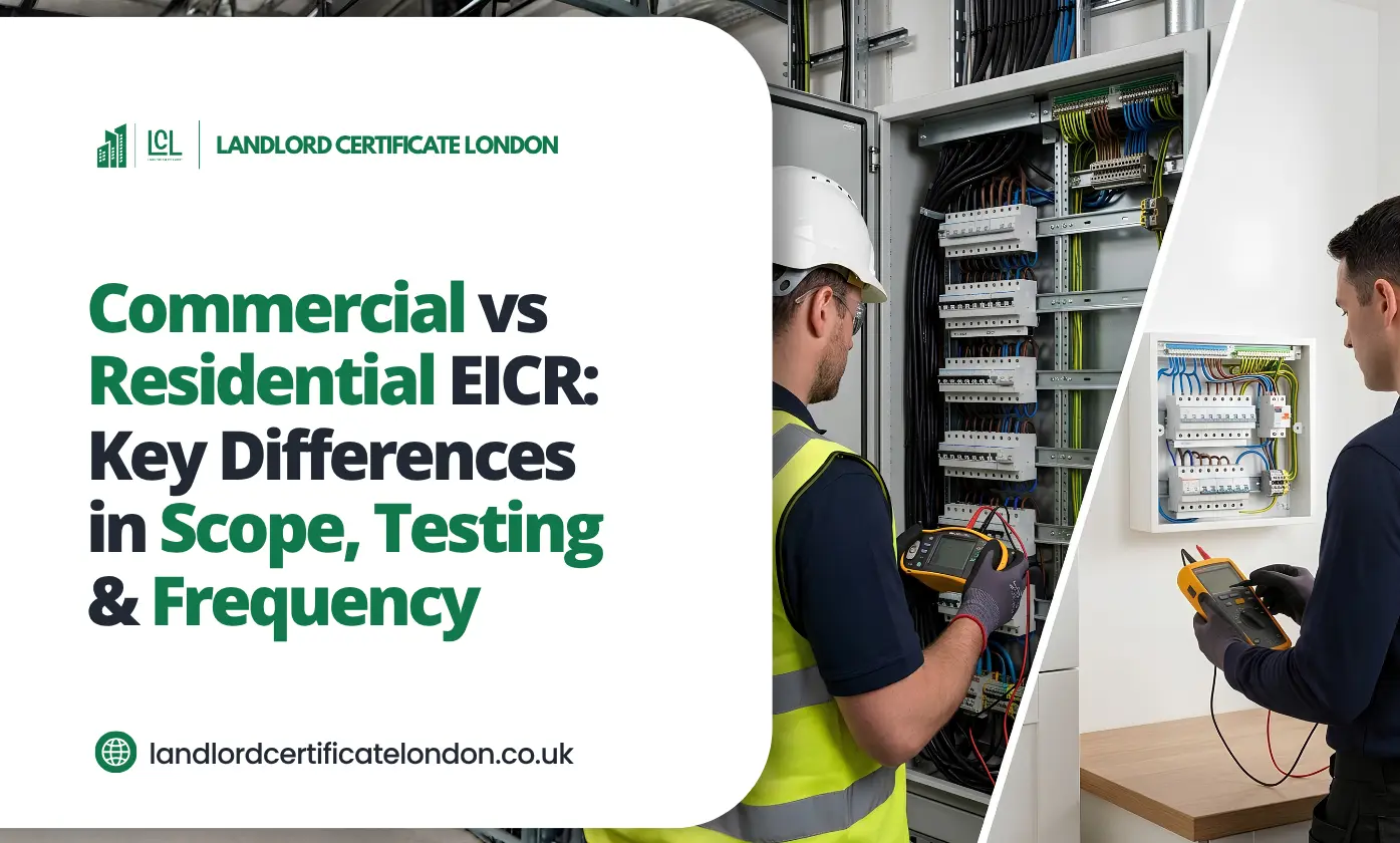 Commercial vs Residential EICR: Key Differences in Scope, Testing & Frequency